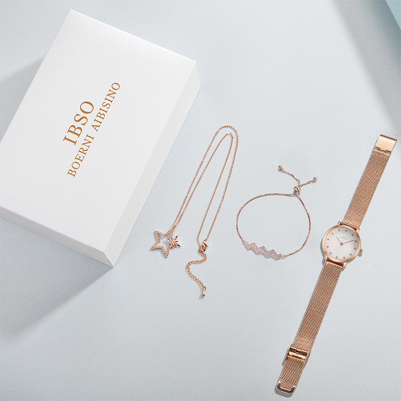 Temperament Wild Five-pointed Star Necklace Bracelet Ladies Digital Watch 5 Temperament Wild Five-pointed Star Necklace Bracelet Ladies Digital Watch - Imagen 5