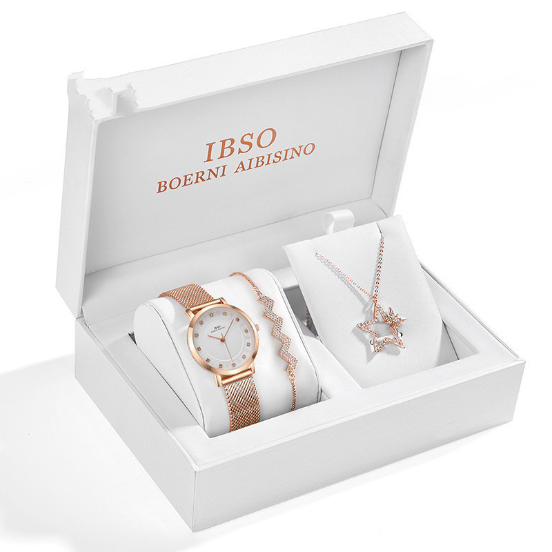 Temperament Wild Five-pointed Star Necklace Bracelet Ladies Digital Watch 3 Temperament Wild Five-pointed Star Necklace Bracelet Ladies Digital Watch - Imagen 3