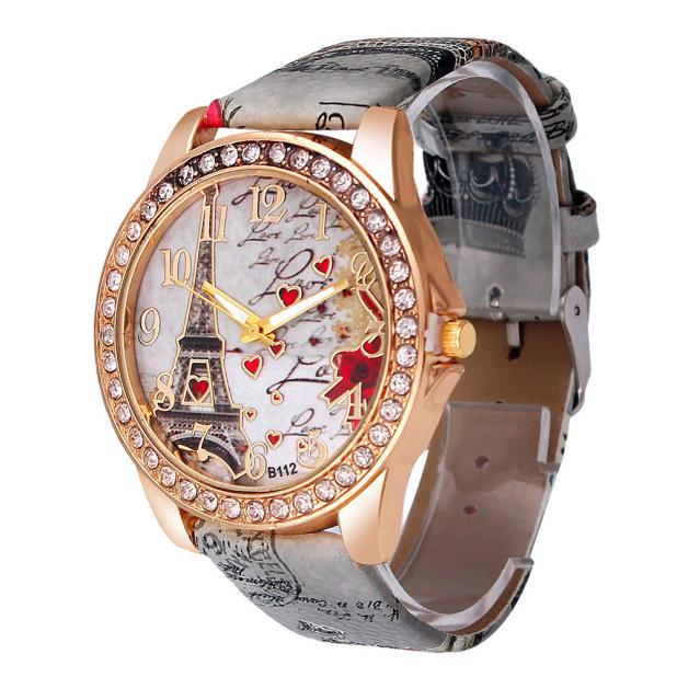 Reloj Quartz Mujer Vintage Eiffel Tower – Casual para Damas y Estudiantes 3 Reloj Quartz Mujer Vintage Eiffel Tower – Casual para Damas y Estudiantes - Imagen 3