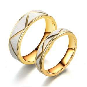 Anillo de Pareja de Acero Inoxidable Titanium Steel –1  Diseño Minimalista, Resistente y Elegante
