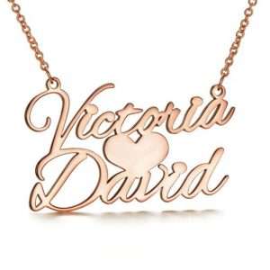 Collar Corazón Personalizable con Letras en Plata de Ley 925 – Estilo Europeo y Americano